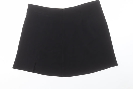 CIDER Womens Beige Polyester Mini Skirt Size 2XL Zip