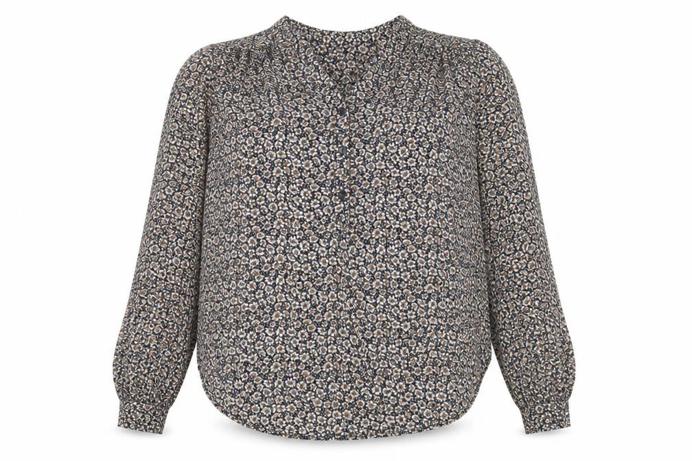 Womens UK Size 6 H&M Brown Basic Button-Up