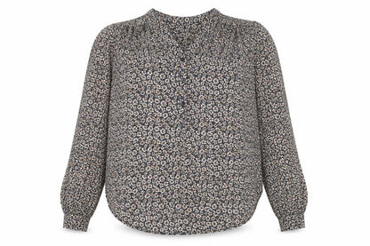 Womens UK Size 6 H&M Brown Basic Button-Up