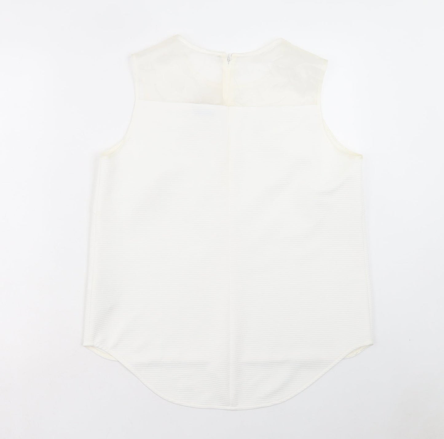 Womens UK Size 14 Marks and Spencer White Basic Tank
