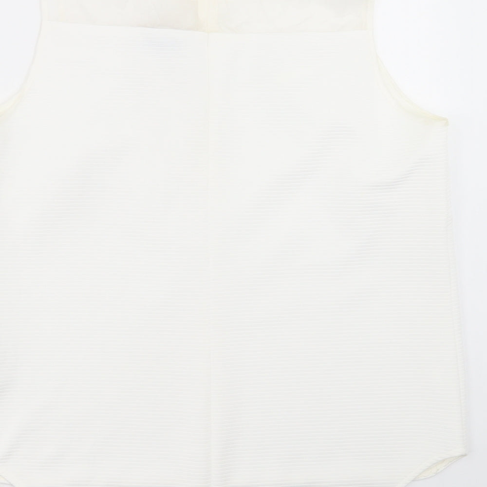 Womens UK Size 14 Marks and Spencer White Basic Tank