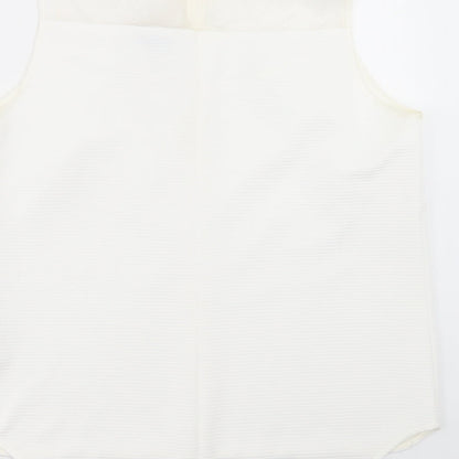 Womens UK Size 14 Marks and Spencer White Basic Tank