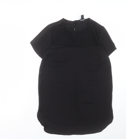 Womens UK Size 8 New Look Black Basic T-Shirt