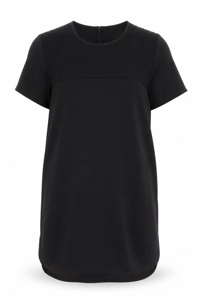 Womens UK Size 8 New Look Black Basic T-Shirt