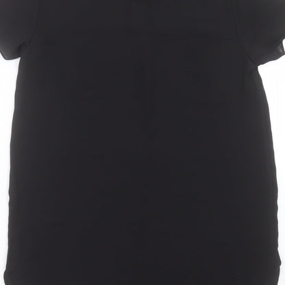Womens UK Size 8 New Look Black Basic T-Shirt