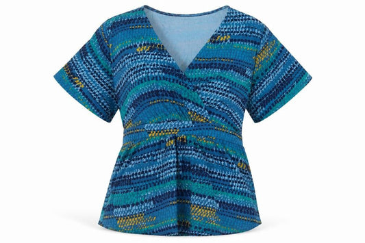 Womens UK Size M EAST Blue Basic T-Shirt