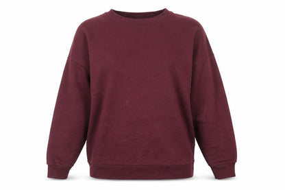New Look Womens Red Cotton Pullover Sweatshirt Size 6