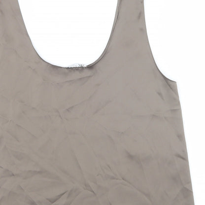 Womens UK Size L Zara Brown Camisole Tank