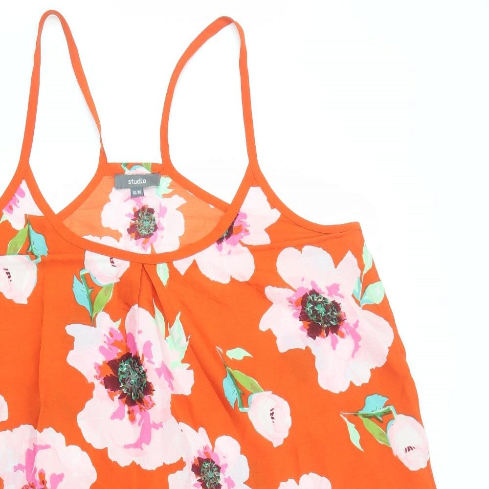 Womens UK Size 16 Studio Multicoloured Camisole Tank