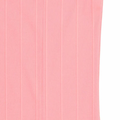 Miss Selfridge Womens Pink Polyester Bodycon Size 10 Halter Pullover - Ribbed