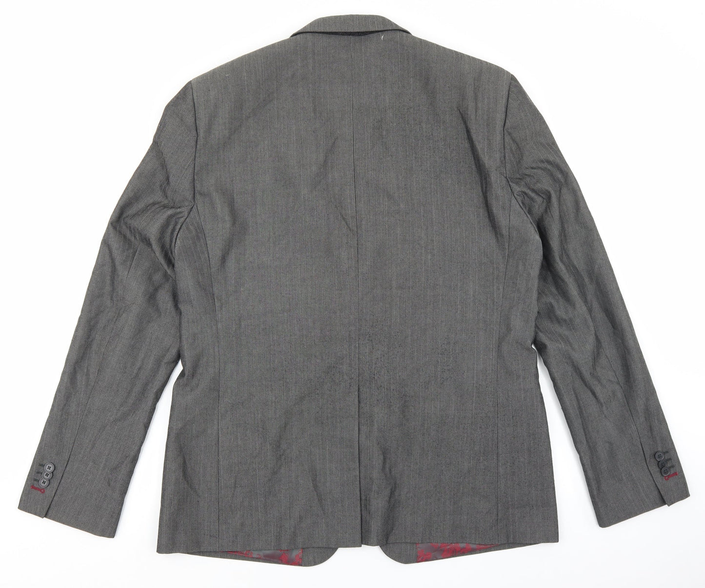 NEXT Mens Grey Polyester Jacket Suit Jacket