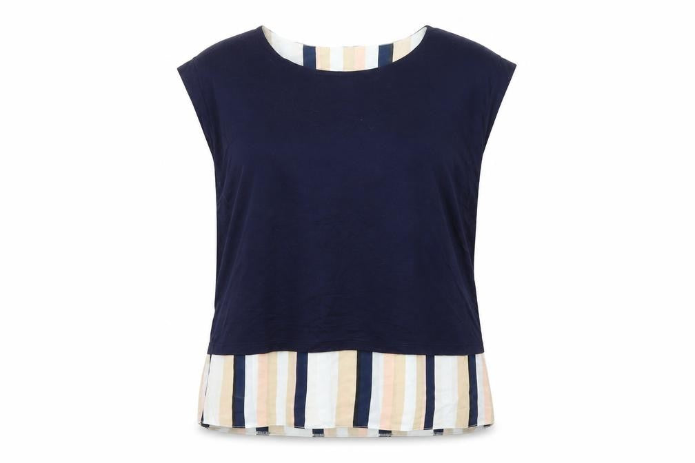 Womens UK Size 14 Wallis Multicoloured Basic T-Shirt