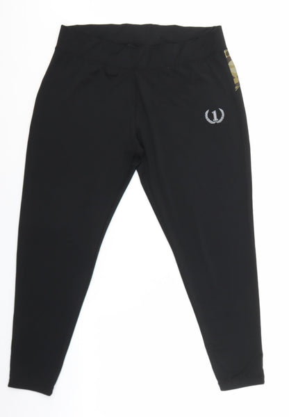 Onesport Womens Black Camouflage Cotton Jegging Leggings Size 2XL L26 in