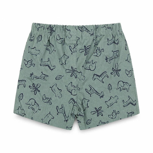Carters Baby Green Geometric Cotton Cropped Trousers Size 0-3 Months Pullover - Inside Leg: 3 Cm Size 3 Months, Animal Print