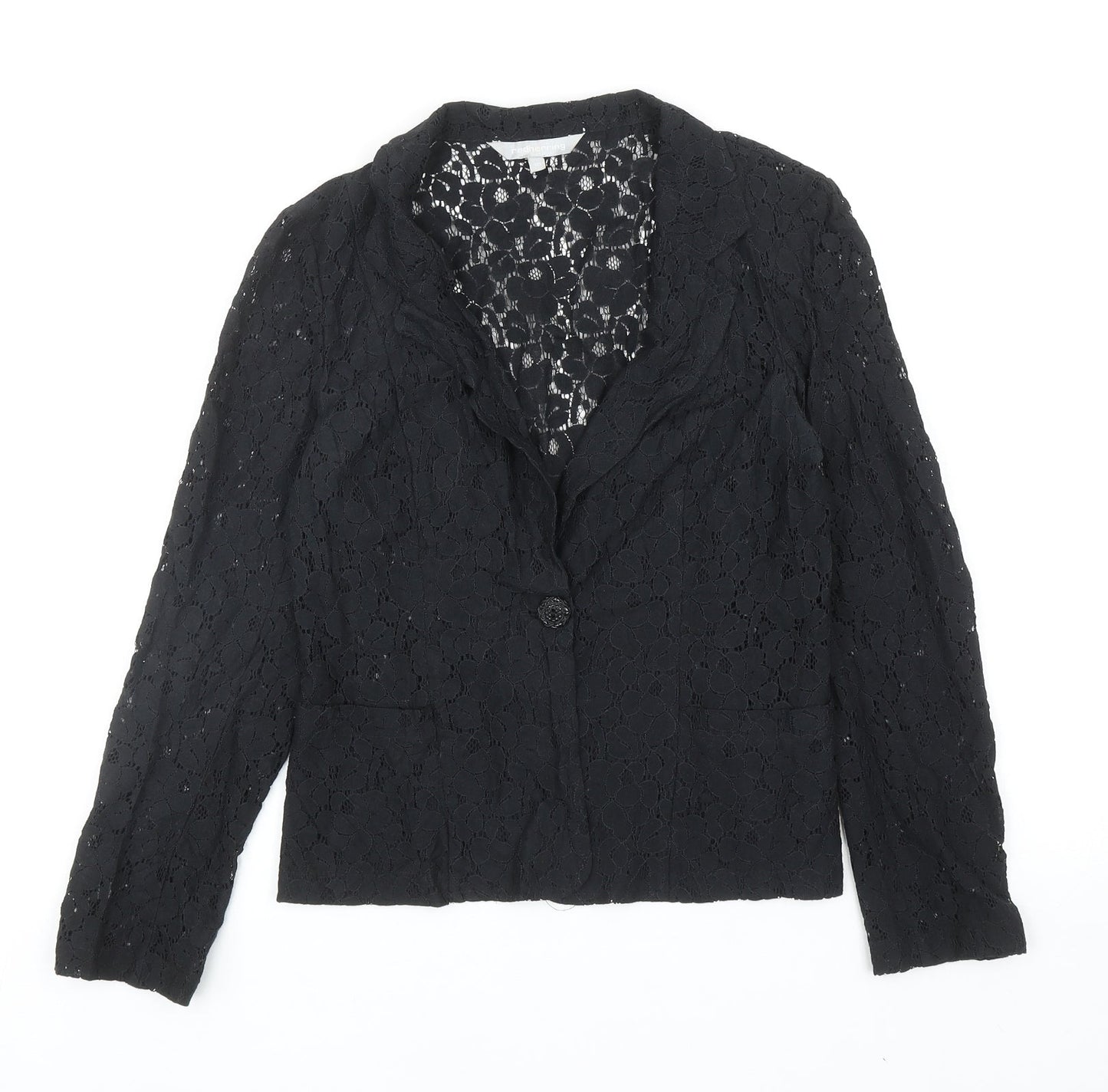Womens UK Size 10 Red Herring Black Jacket