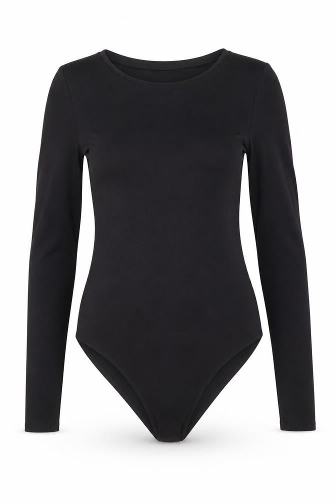 Womens UK Size 8 PRETTYLITTLETHING One-Piece Black Bodysuit