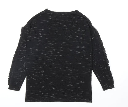 Womens UK Size S Papaya Black Pullover Jumper