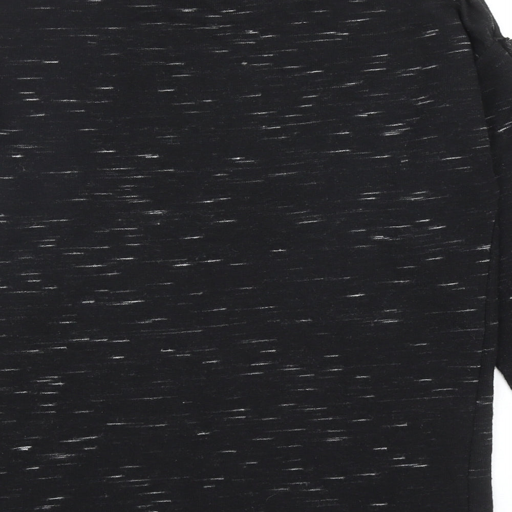 Womens UK Size S Papaya Black Pullover Jumper