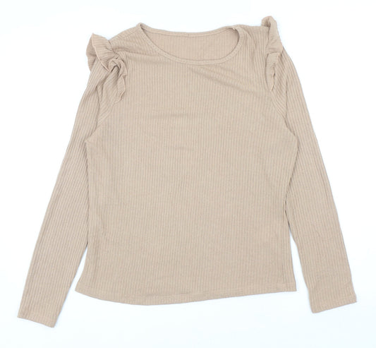 Womens UK Size 12 New Look Beige Pullover Jumper