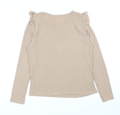 Womens UK Size 12 New Look Beige Pullover Jumper