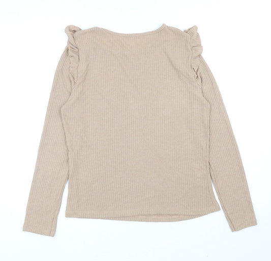 Womens UK Size 12 New Look Beige Pullover Jumper