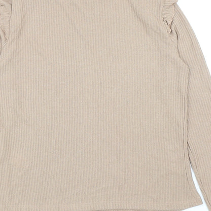 Womens UK Size 12 New Look Beige Pullover Jumper