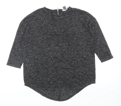 Primark Womens Grey Round Neck Polyester Pullover Jumper Size XS - UK Size 6-8