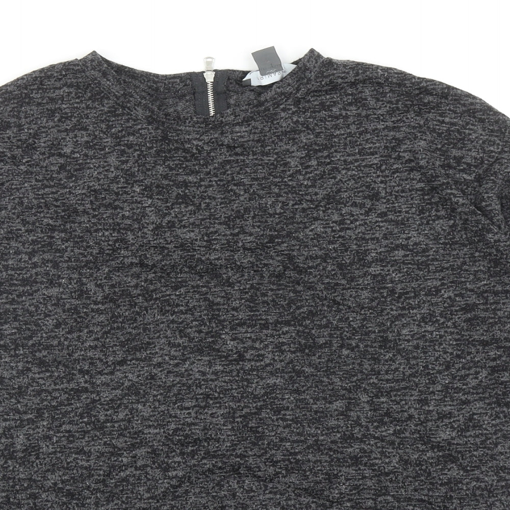 Primark Womens Grey Round Neck Polyester Pullover Jumper Size XS - UK Size 6-8