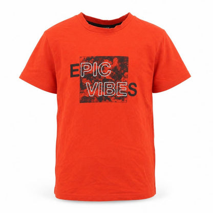 George Boys Red Cotton Basic T-Shirt Size 5-6 Years Round Neck Pullover - Epic Vibes