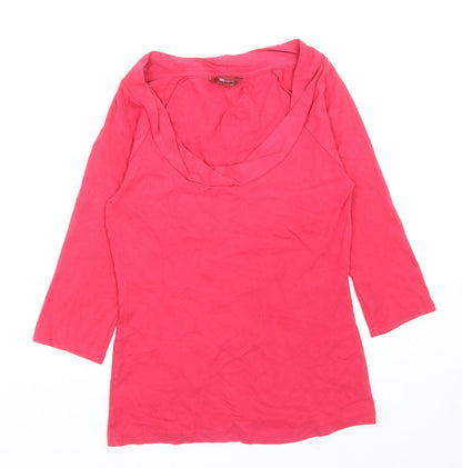 Womens UK Size 10 Monsoon Pink Basic T-Shirt