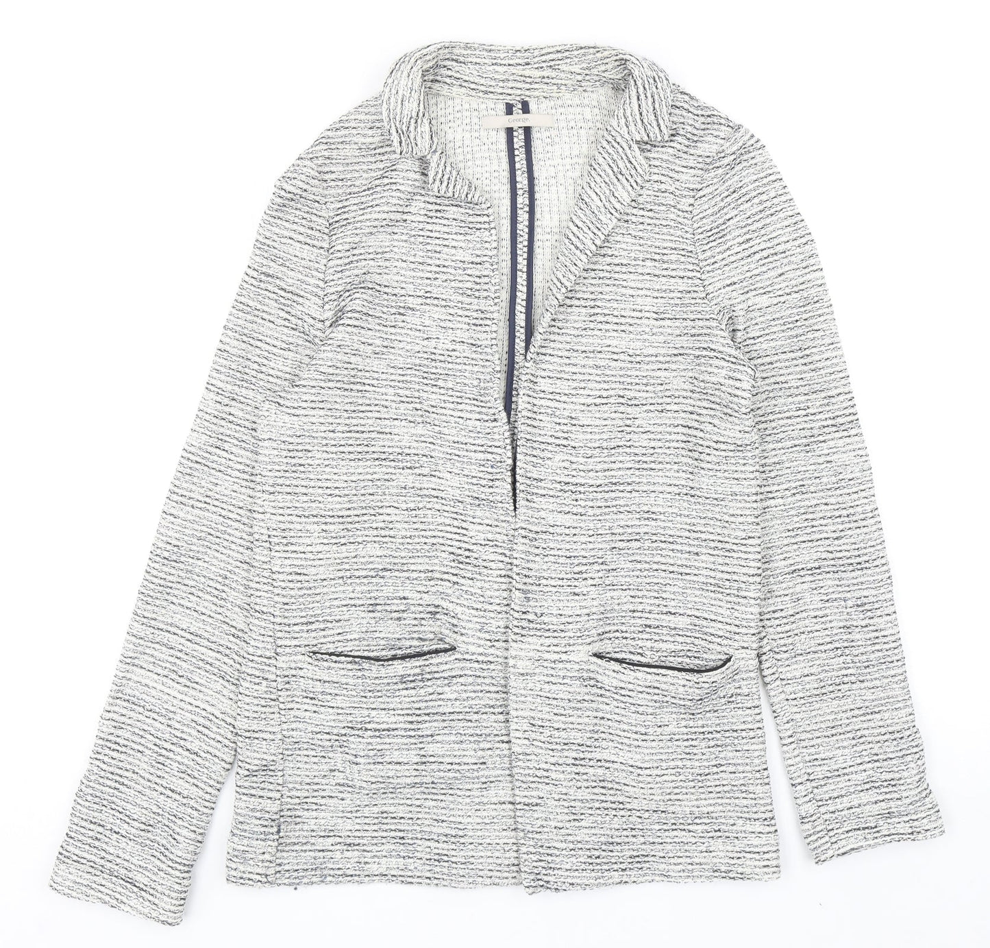 George Womens Grey Jacket Blazer Size 12