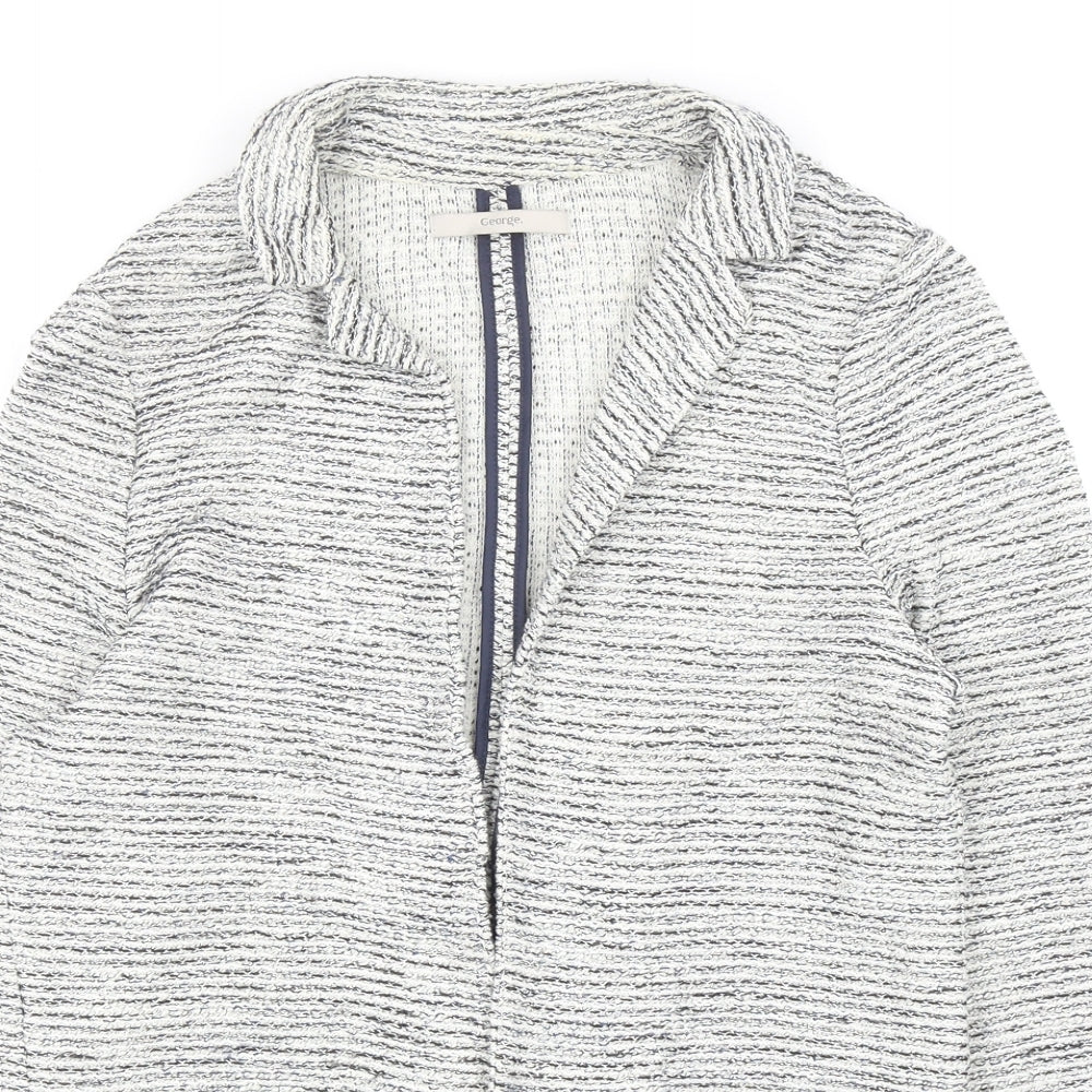 George Womens Grey Jacket Blazer Size 12