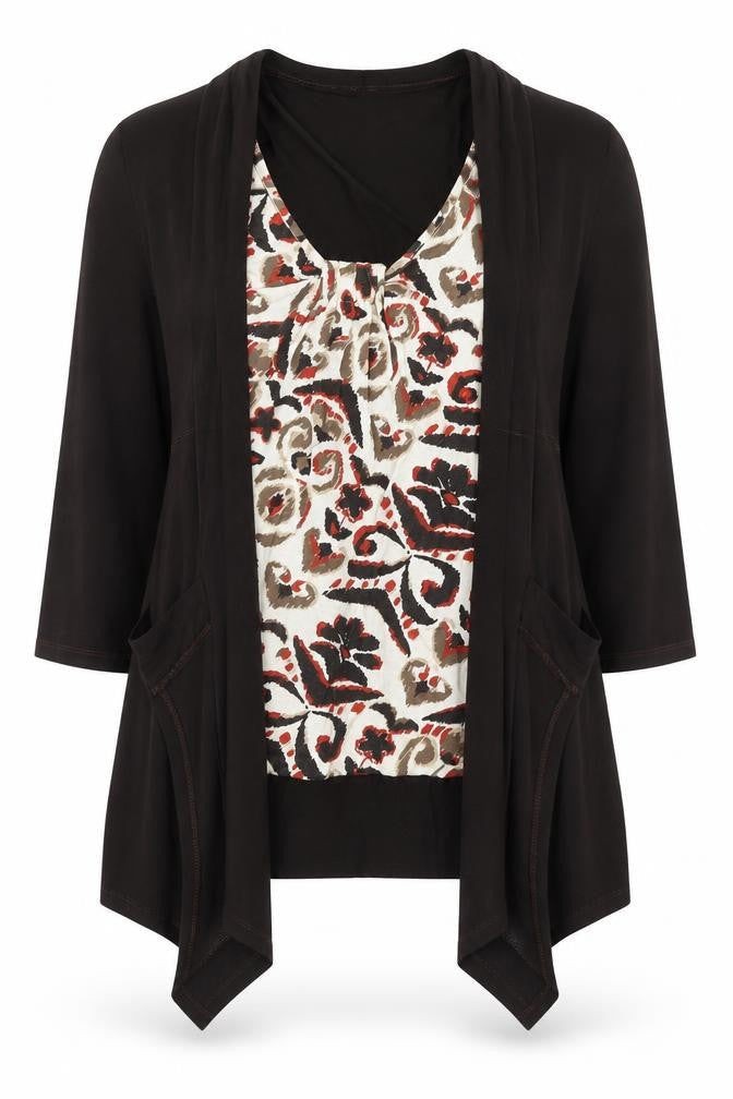 Womens UK Size 12 Matalan Multicoloured Basic Blouse