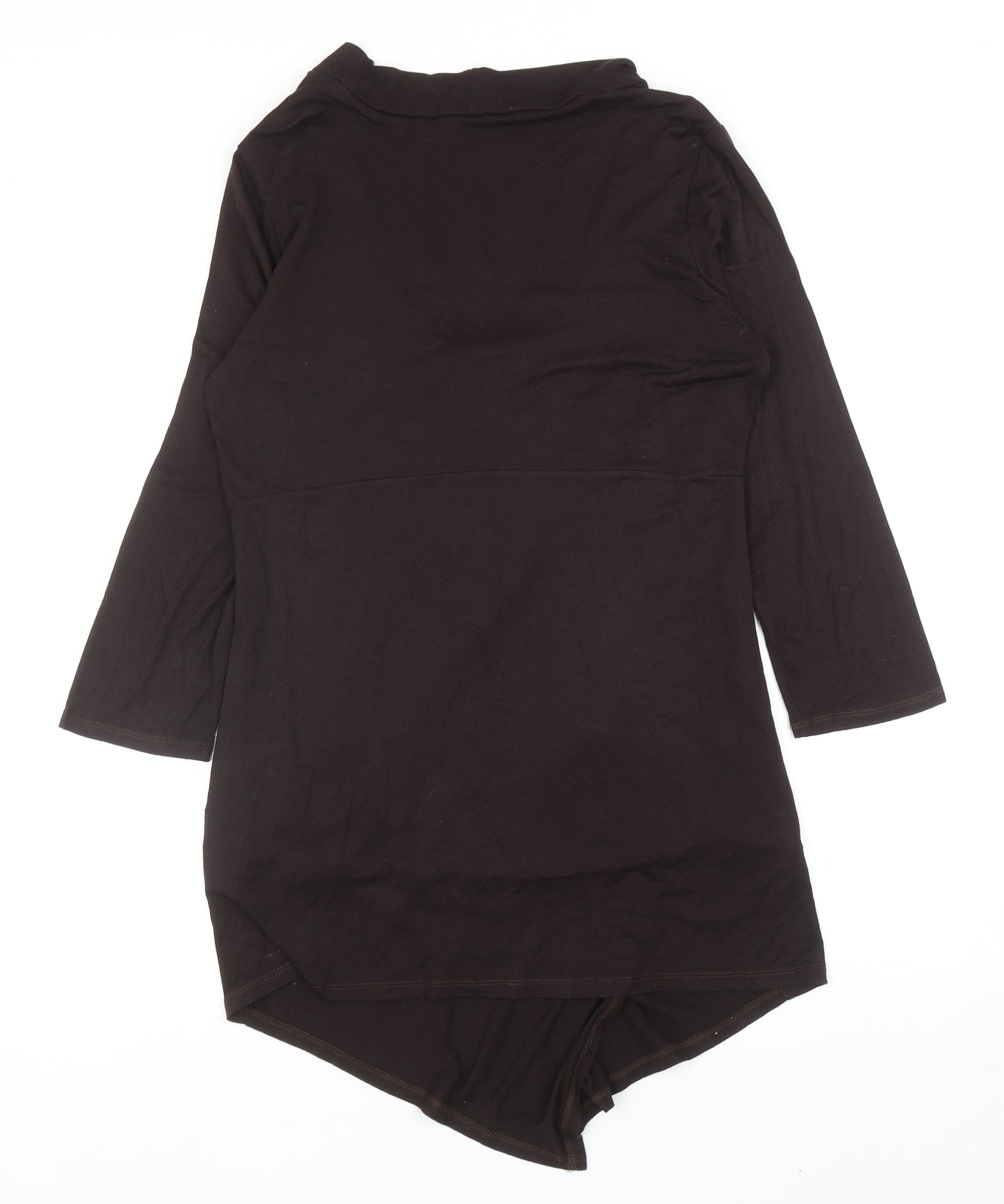 Matalan Womens Multicoloured Animal Print Viscose Basic Blouse Size 12 Scoop Neck