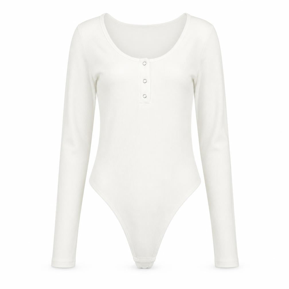 Womens UK Size 10 Boohoo One-Piece White Bodysuit