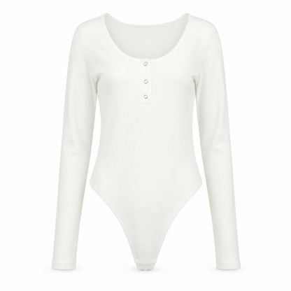 Womens UK Size 10 Boohoo One-Piece White Bodysuit