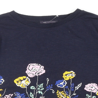 Womens UK Size 10 Marks and Spencer Blue Pullover Sweatshirt
