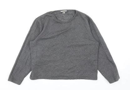 Clockhouse Womens Grey Cotton Pullover Sweatshirt Size L Pullover