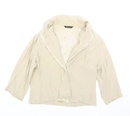 Berkertex Womens Beige Jacket Blazer Size 16 Button