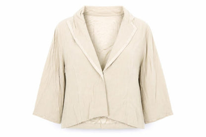 Berkertex Womens Beige Jacket Blazer Size 16 Button