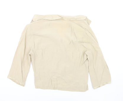 Berkertex Womens Beige Jacket Blazer Size 16 Button