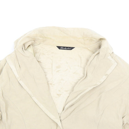 Berkertex Womens Beige Jacket Blazer Size 16 Button