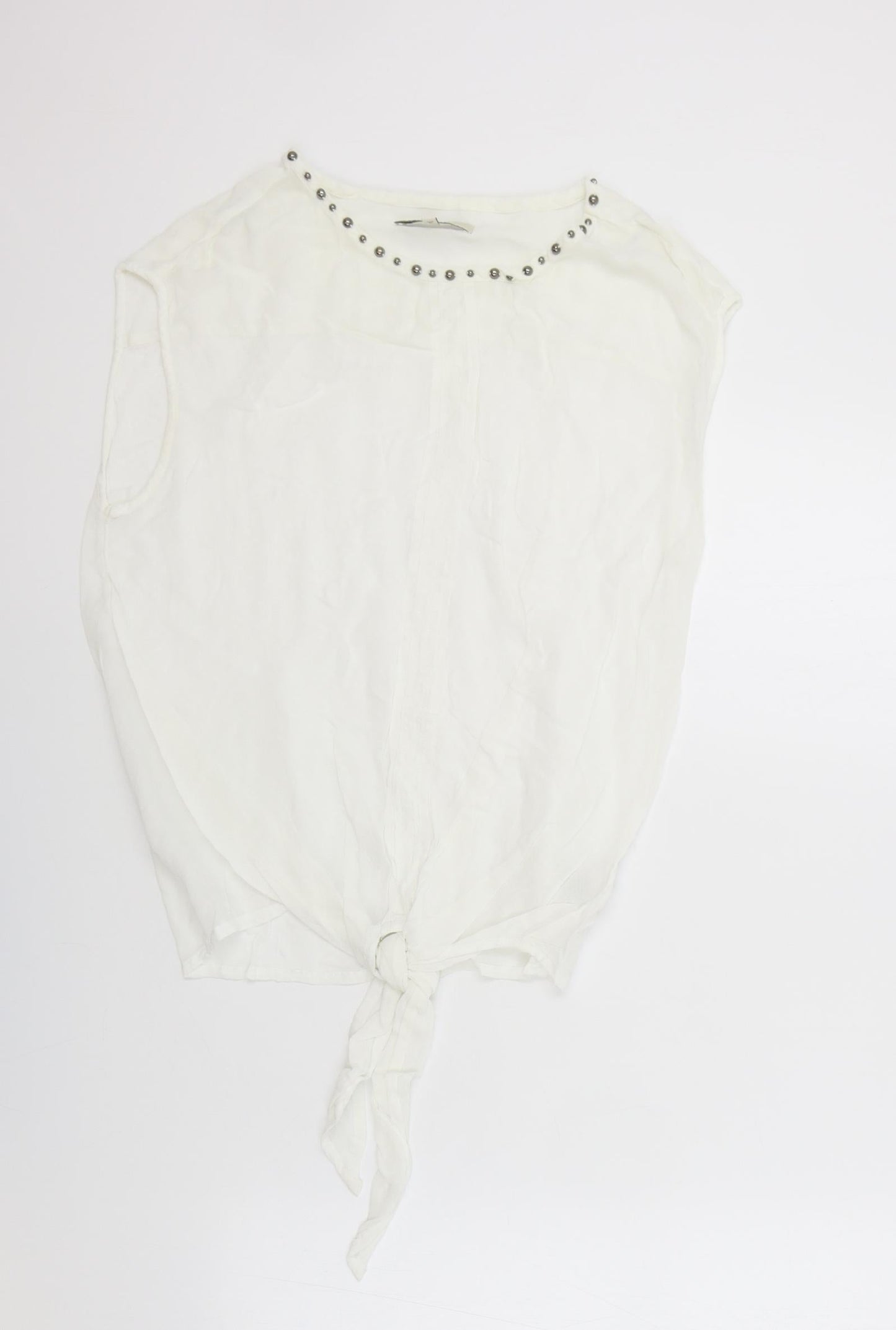 Womens UK Size 12 NEXT White Basic Blouse