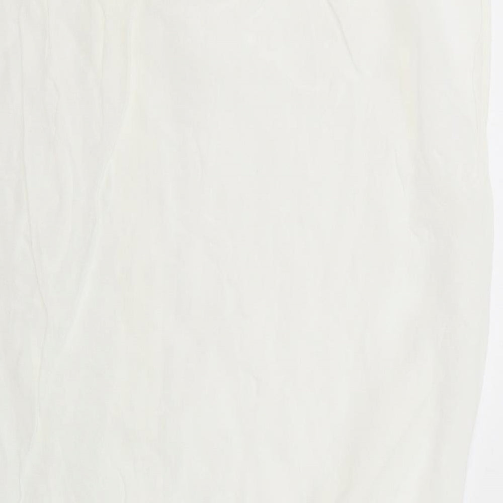 Womens UK Size 12 NEXT White Basic Blouse