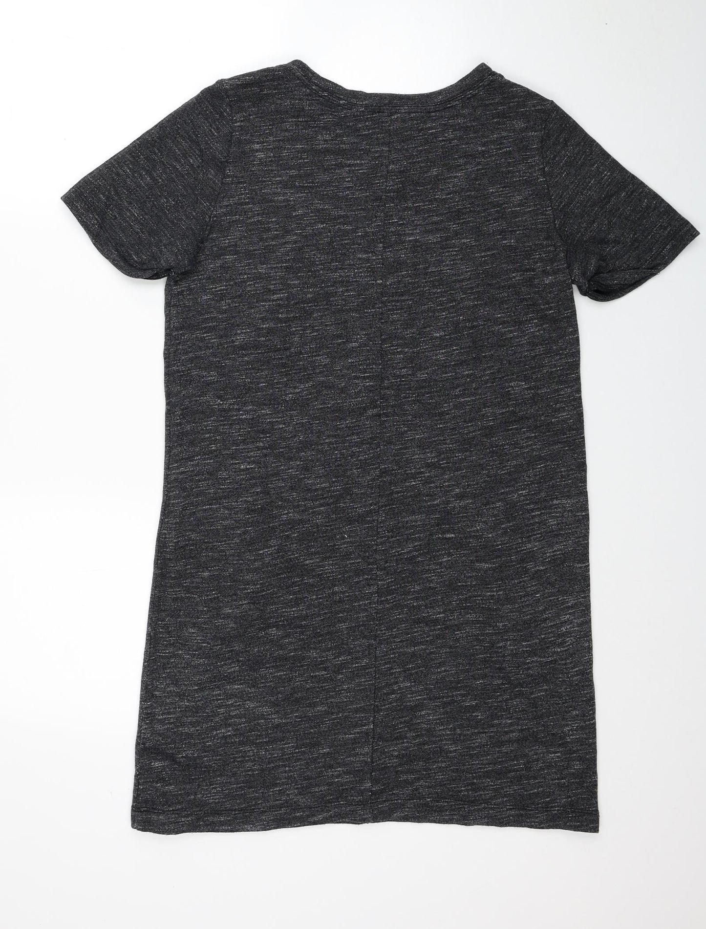 Gap Womens Grey Cotton Jumper Dress Size M Round Neck Pullover