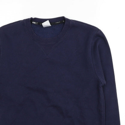 Record Mens Blue Polyester Pullover Sweatshirt Size S - Remember