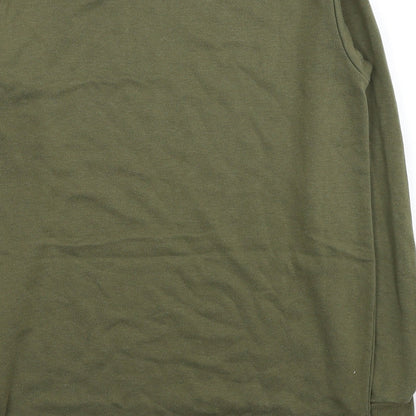 Laking Clothing Mens Green Polyester Pullover Sweatshirt Size M
