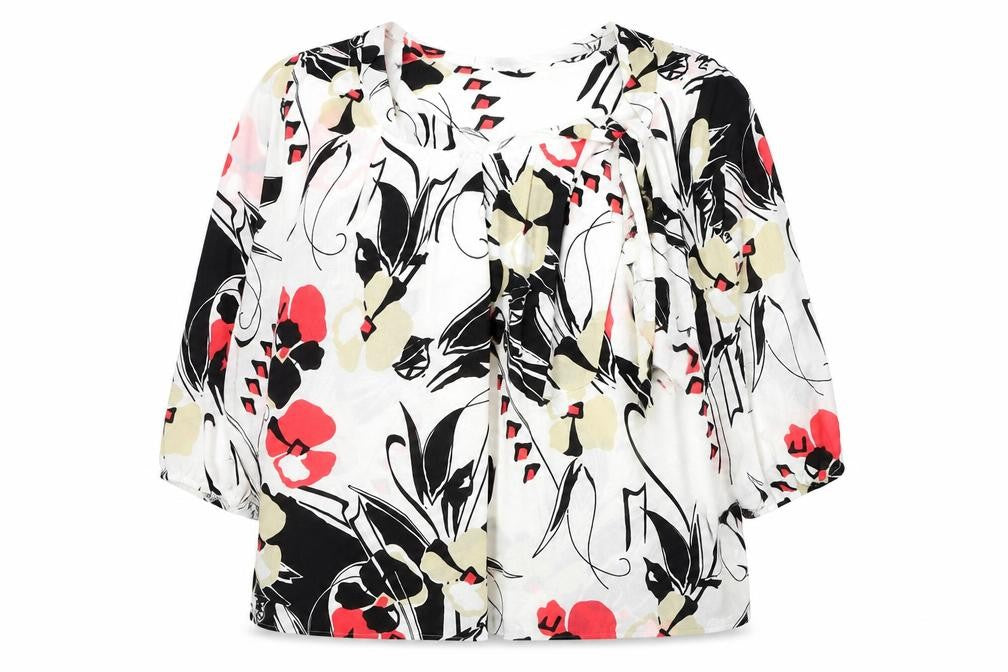 Womens UK Size 16 Afibel Multicoloured Basic Blouse