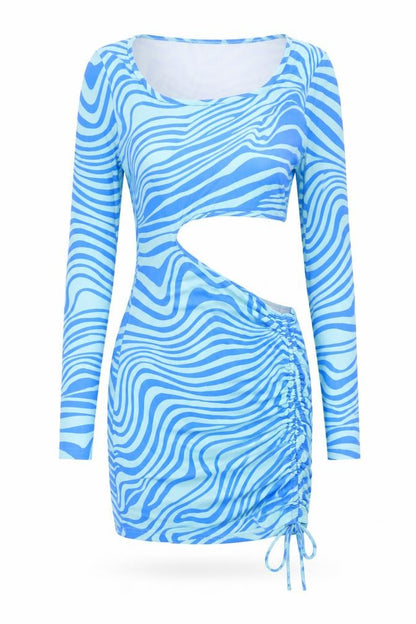 SheIn Womens Multicoloured Geometric Viscose Mini Size XS Scoop Neck Pullover