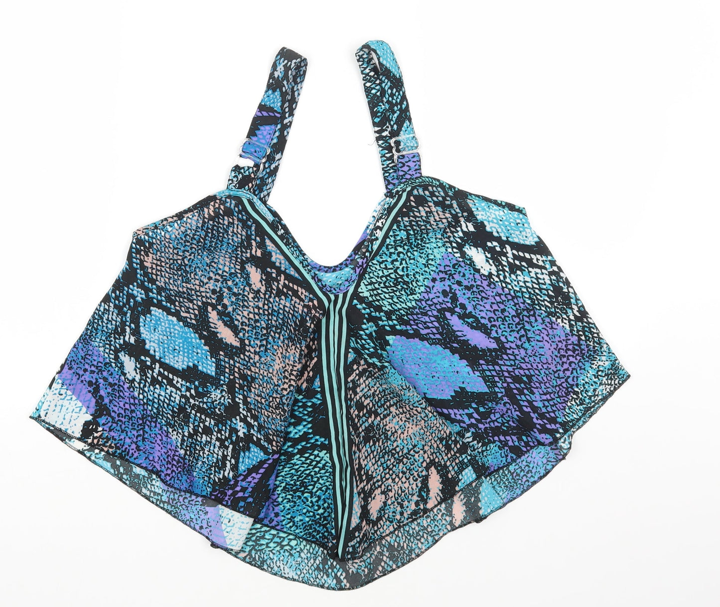 Boohoo Womens Multicoloured Animal Print Polyester Camisole Tank Size 6 Scoop Neck - Snake Print